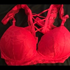 Beautiful Victoria sexy pink red bra